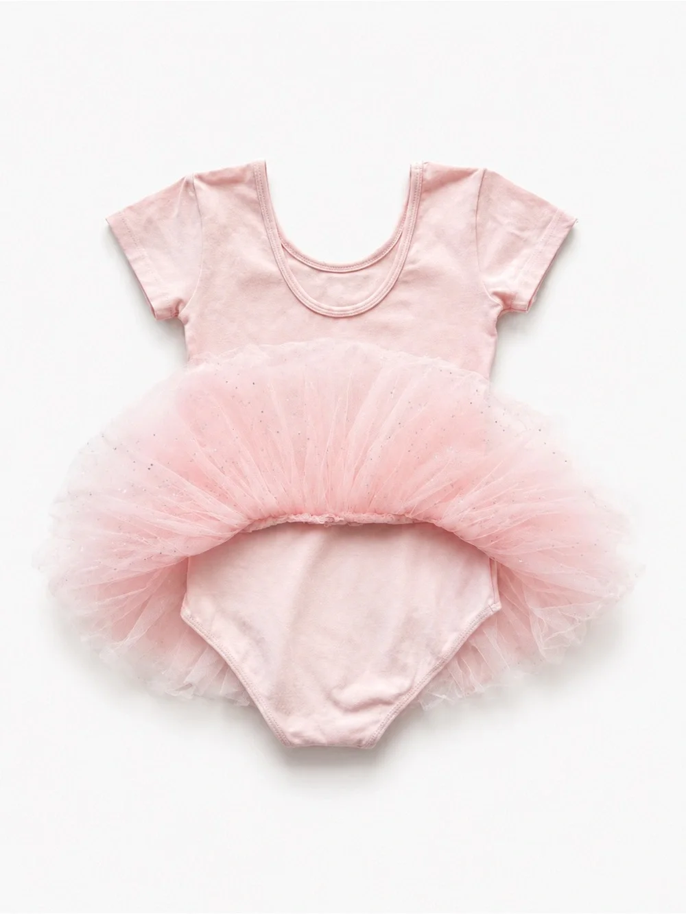Pink Ballet Tutu Leotard Set with NEW 90D Dance Tights – Size 130
